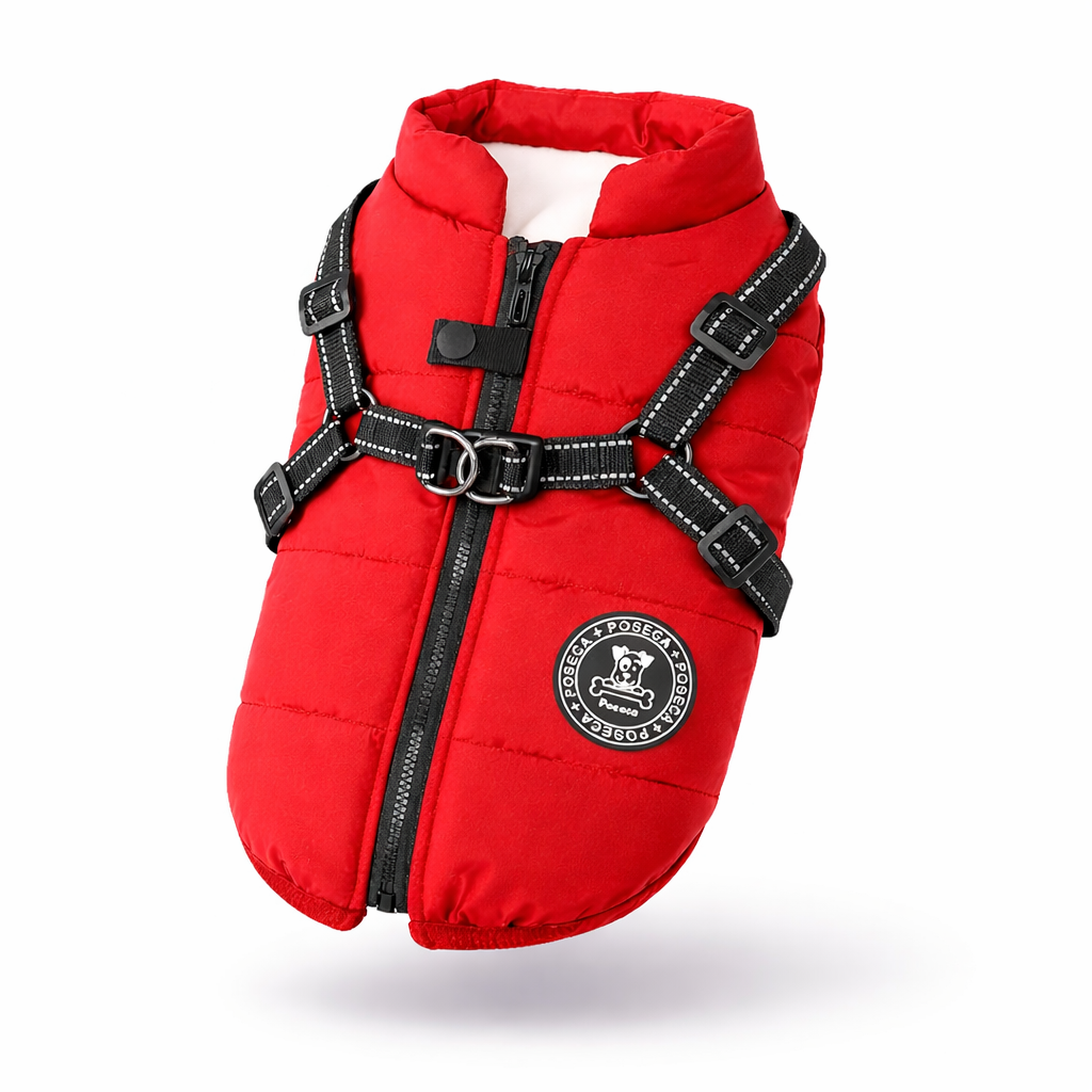 Chaqueta Impermeable para Perros con Arnés Integrado